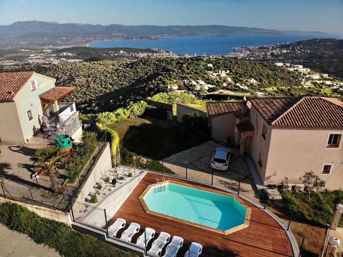 Gites Sassone, Vue Panoramique Sur Ajaccio Et La Mer Alata Ngoại thất bức ảnh